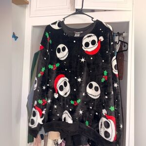 Disney Black and White Nightmare Before Christmas Sweater
